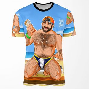 Adam Likes Sun Lotion All-over-print T-shirt