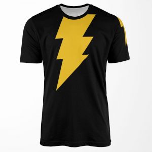Adam Shazam Black All-over-print T-shirt