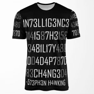 Adapt Or Die Encoded Reversed All-over-print T-shirt