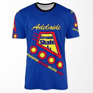 Adelaide Group Skate Blue Simple Design All-over-print T-shirt
