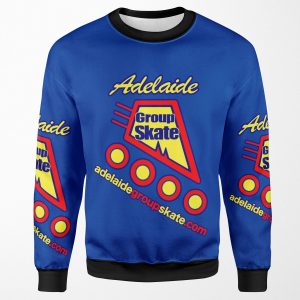 Adelaide Group Skate Blue Simple Design All-over-print Unisex Sweatshirt
