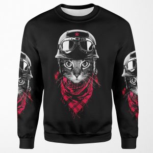 Adventurer Cat All-over-print Unisex Sweatshirt