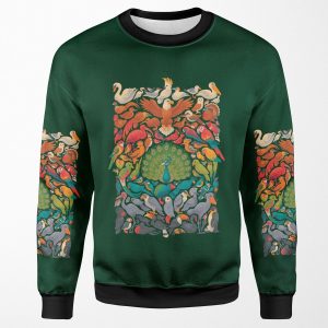 Aerial Spectrum Green All-over-print Unisex Sweatshirt