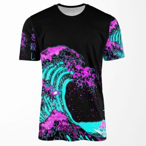 Aesthetic The Great Wave Off Kanagawa Hokusai All-over-print T-shirt