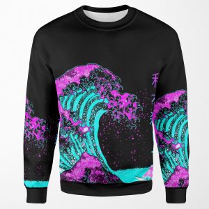Aesthetic The Great Wave Off Kanagawa Hokusai All-over-print Unisex Sweatshirt