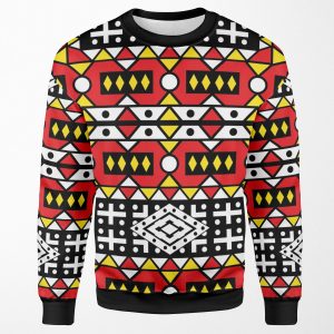 African Pattern Wax Design Kizomba Samakaka Ankara Print Angola All-over-print Unisex Sweatshirt
