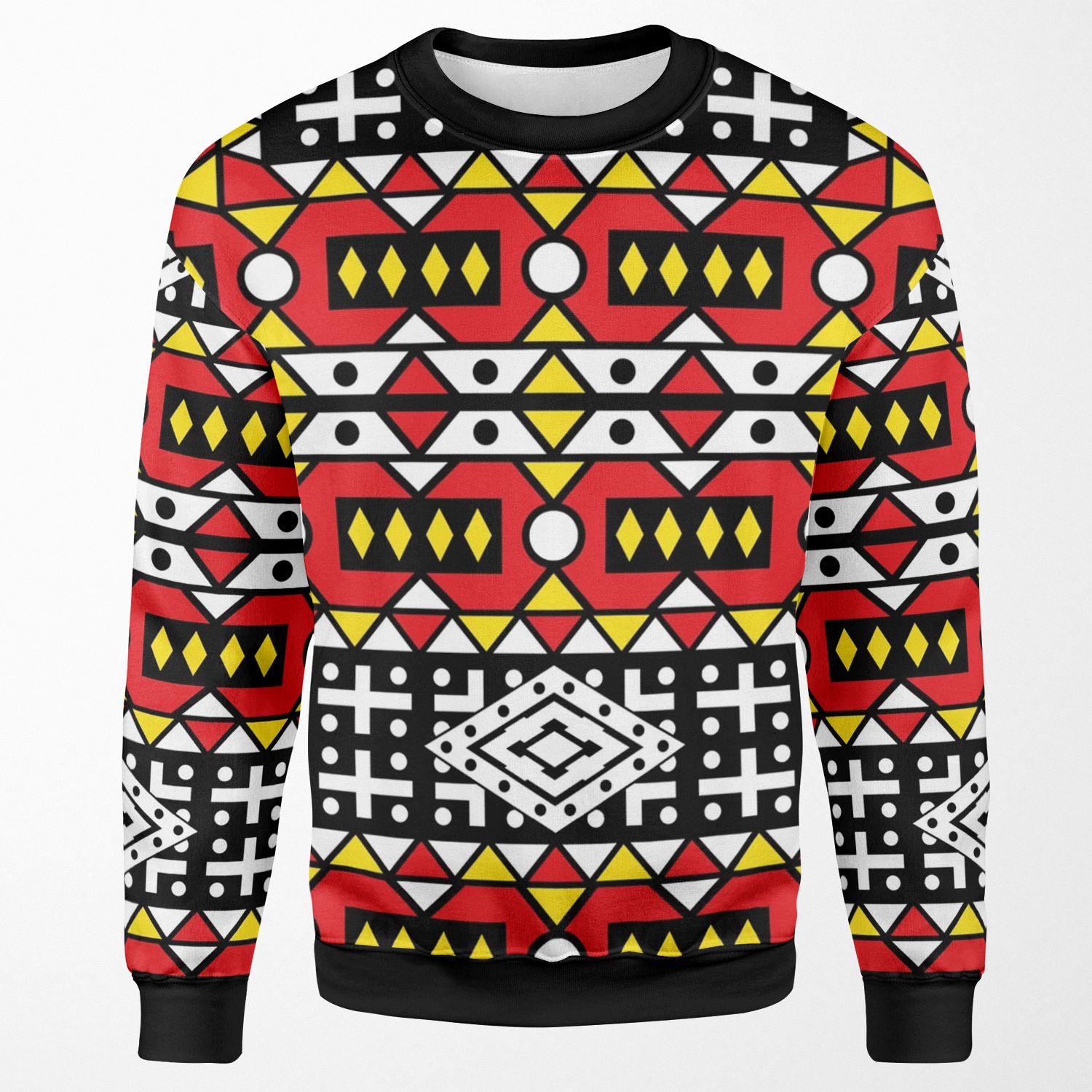 African Pattern Wax Design Kizomba Samakaka Ankara Print Angola All-over-print Unisex Sweatshirt