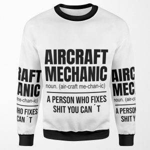Airplane Mechanic Aircraft Technician Gift Idea All-over-print Unisex Sweatshirt