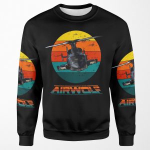 Airwolf Sunset 1980S Retro Classic All-over-print Unisex Sweatshirt