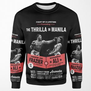 Ali Vs Frazier Thrilla In Manila All-over-print Unisex Sweatshirt