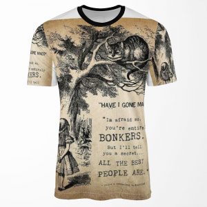 Alice And A Cheshire Of Wisdom All-over-print T-shirt