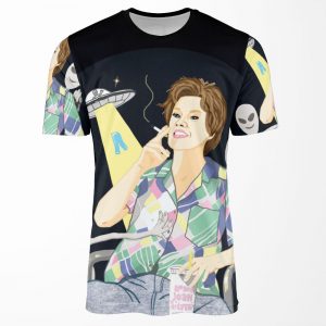 Alien Abduction Ms Rafferty All-over-print T-shirt