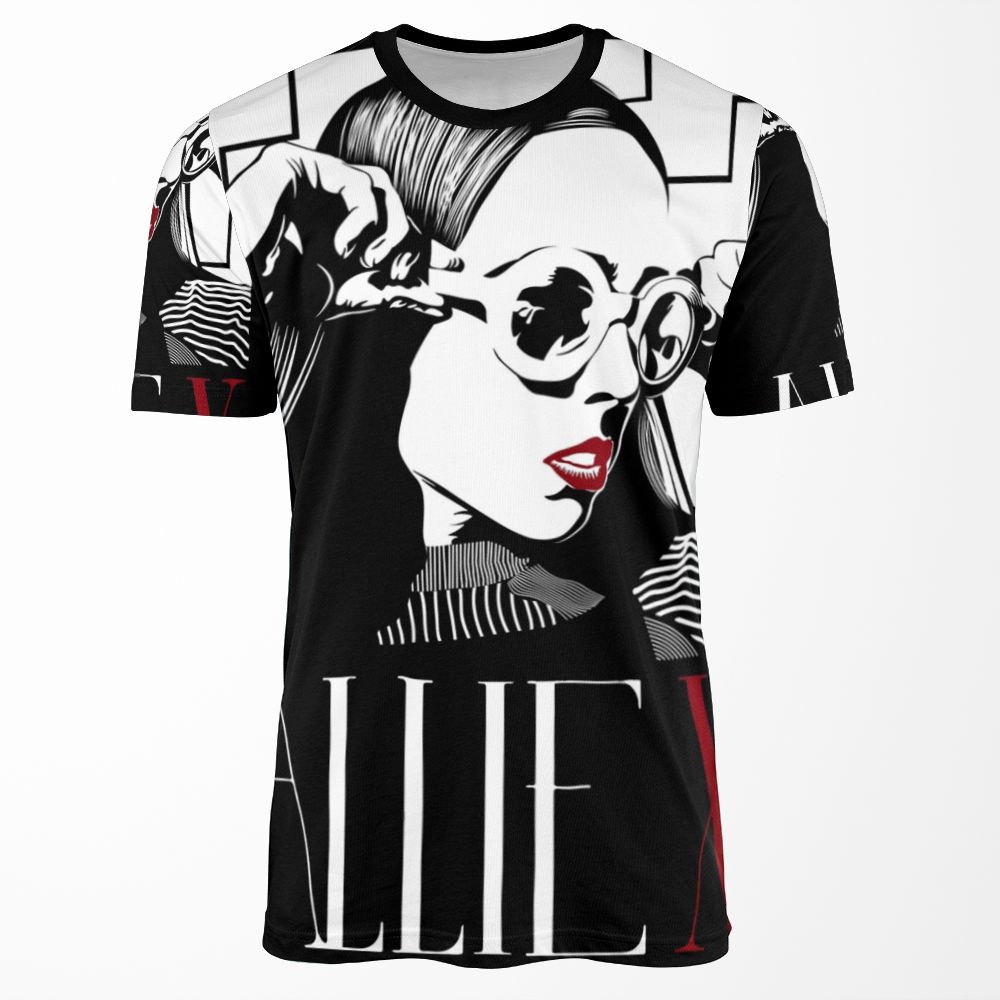 Allie X Portrait All-over-print T-shirt