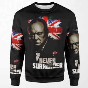 Allied Nations Winston Churchill All-over-print Unisex Sweatshirt