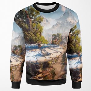 Aloy Just Casually Riding A Tallneck All-over-print Unisex Sweatshirt