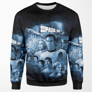 Alphan Blue Moon 1 Spazio 1999 Logo All-over-print Unisex Sweatshirt