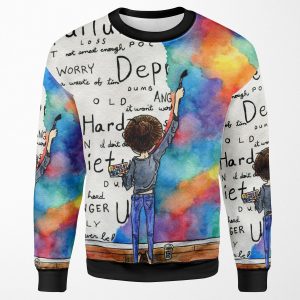 Always Keep Fighting Watercolor Painting 2015 Revamp All-over-print Unisex Sweatshirt