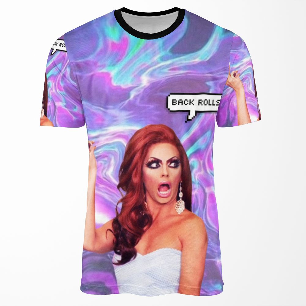 Alyssa Edwards Back Rolls All-over-print T-shirt