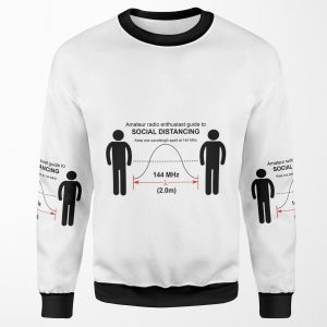 Amateur Radio Social Distancing All-over-print Unisex Sweatshirt