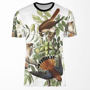 American Kestrel John James Audubon All-over-print T-shirt