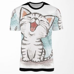 American Shorthair Happy All-over-print T-shirt