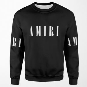 Amiri White Font All-over-print Unisex Sweatshirt