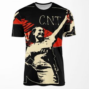 Anarchy Flag Woman For Dark Backgrounds All-over-print T-shirt