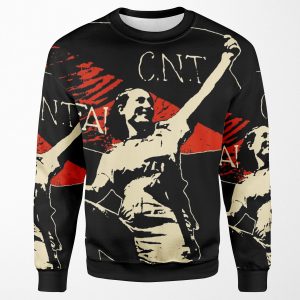 Anarchy Flag Woman For Dark Backgrounds All-over-print Unisex Sweatshirt