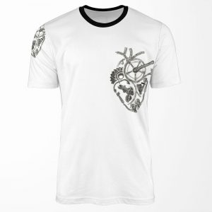 Anatomical Cycling Heart All-over-print T-shirt