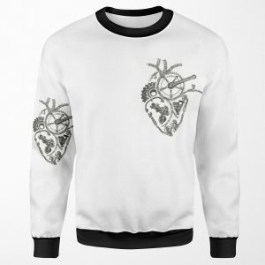 Anatomical Cycling Heart All-over-print Unisex Sweatshirt