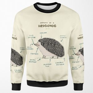 Anatomy Of A Hedgehog All-over-print Unisex Sweatshirt