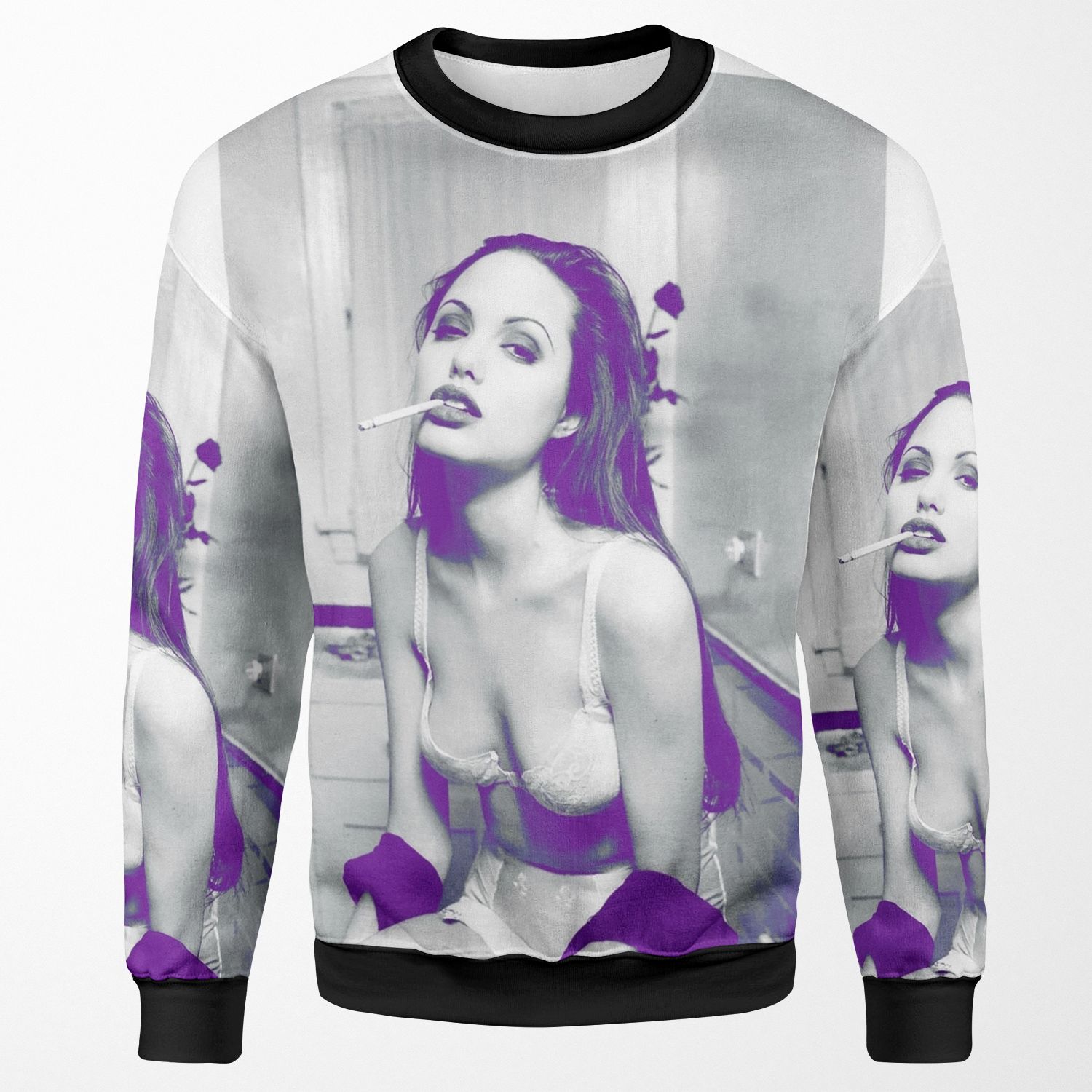 Angelina Jolie Circa 1994 All-over-print Unisex Sweatshirt