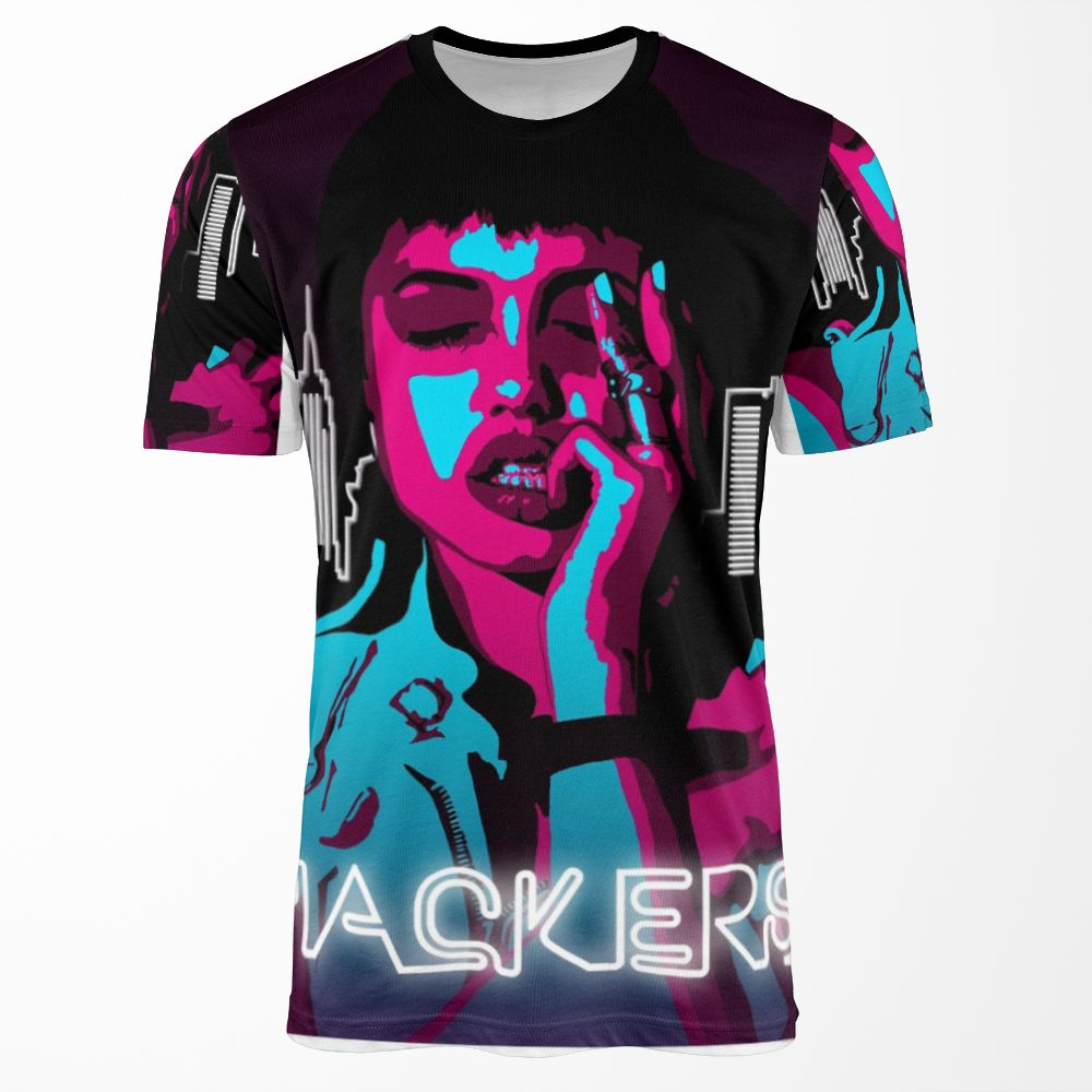 Angelina Jolie Hackers All-over-print T-shirt