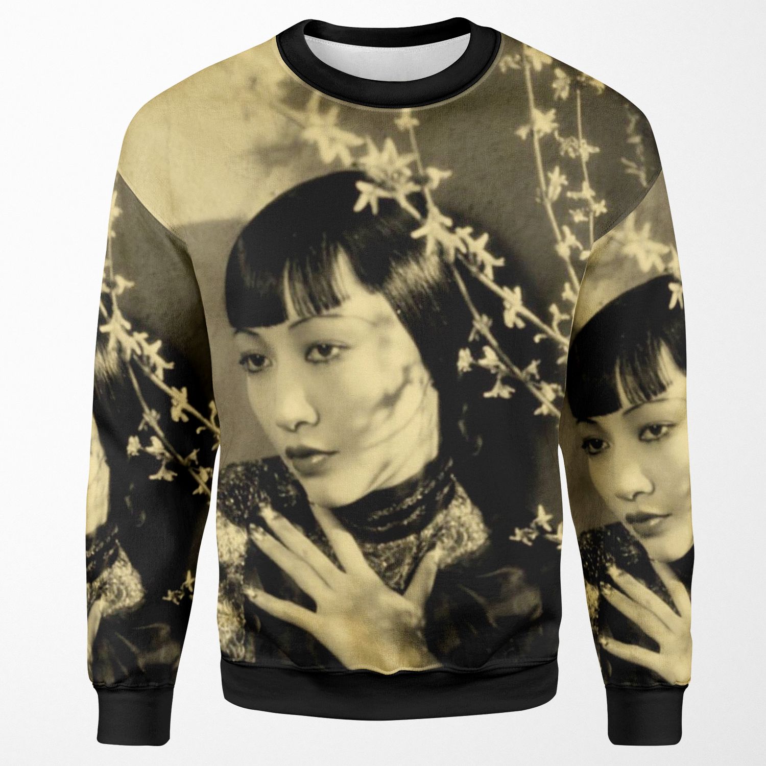 Anna May Wong In Gold All-over-print Unisex Sweatshirt