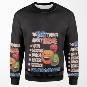 Annoying Orange Best Things About School All-over-print Unisex Sweatshirt