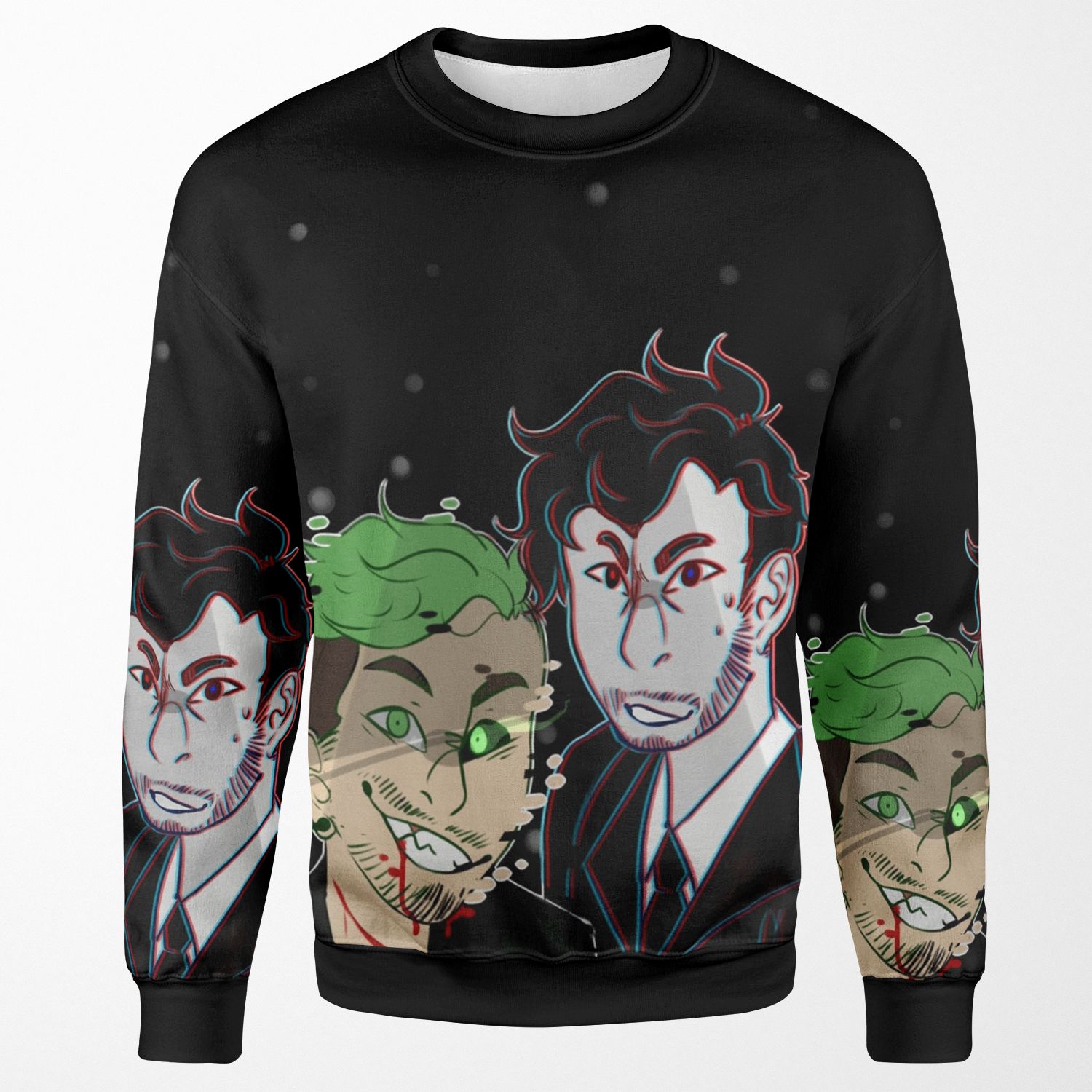 Antisepticeye Vs Darkiplier All-over-print Unisex Sweatshirt