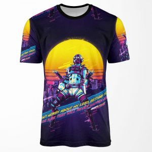 Apex Legends Octane 80S Retro All-over-print T-shirt