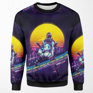 Apex Legends Octane 80S Retro All-over-print Unisex Sweatshirt