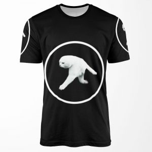 Aphex Twin Two Legged Cat White Logo All-over-print T-shirt