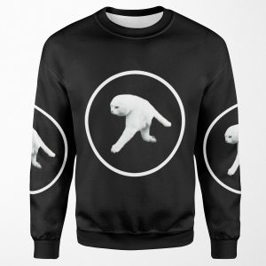 Aphex Twin Two Legged Cat White Logo All-over-print Unisex Sweatshirt