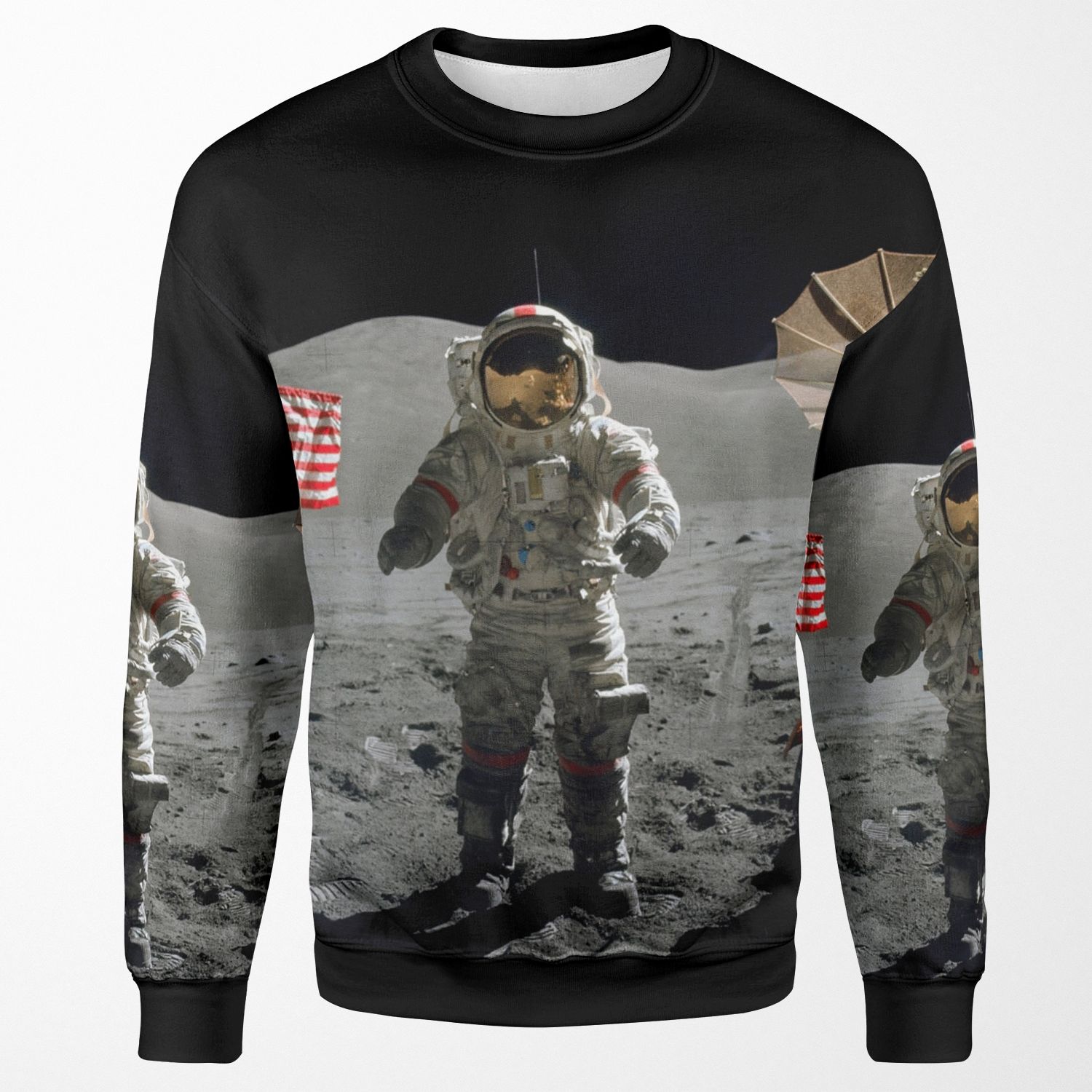 Apollo 17 Cernan Lunar Rover All-over-print Unisex Sweatshirt