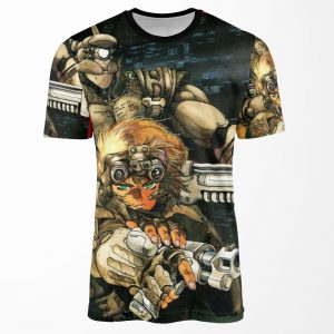 Appleseed 80 S Anime Cyberpunk Military Action All-over-print T-shirt