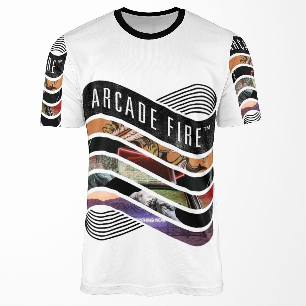 Arcade Fire Discography All-over-print T-shirt
