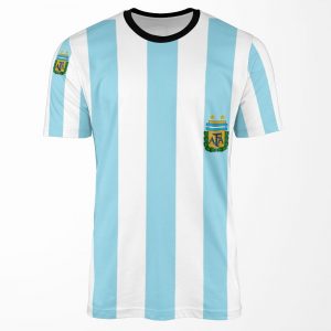Argentinian Football Shirt With Coat Of Arms All-over-print T-shirt