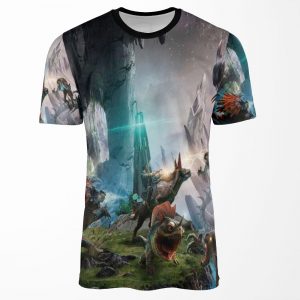 Ark Survival Evolve Dino Fight All-over-print T-shirt