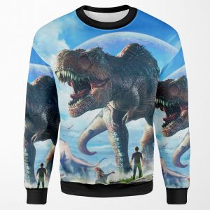 Ark Survival Evolved T Rex Sky All-over-print Unisex Sweatshirt
