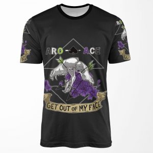 Aro Ace Get Out Of My Face All-over-print T-shirt