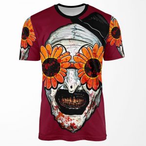 Art The Clown Terrifier 2 Sunflower Sunglasses All-over-print T-shirt
