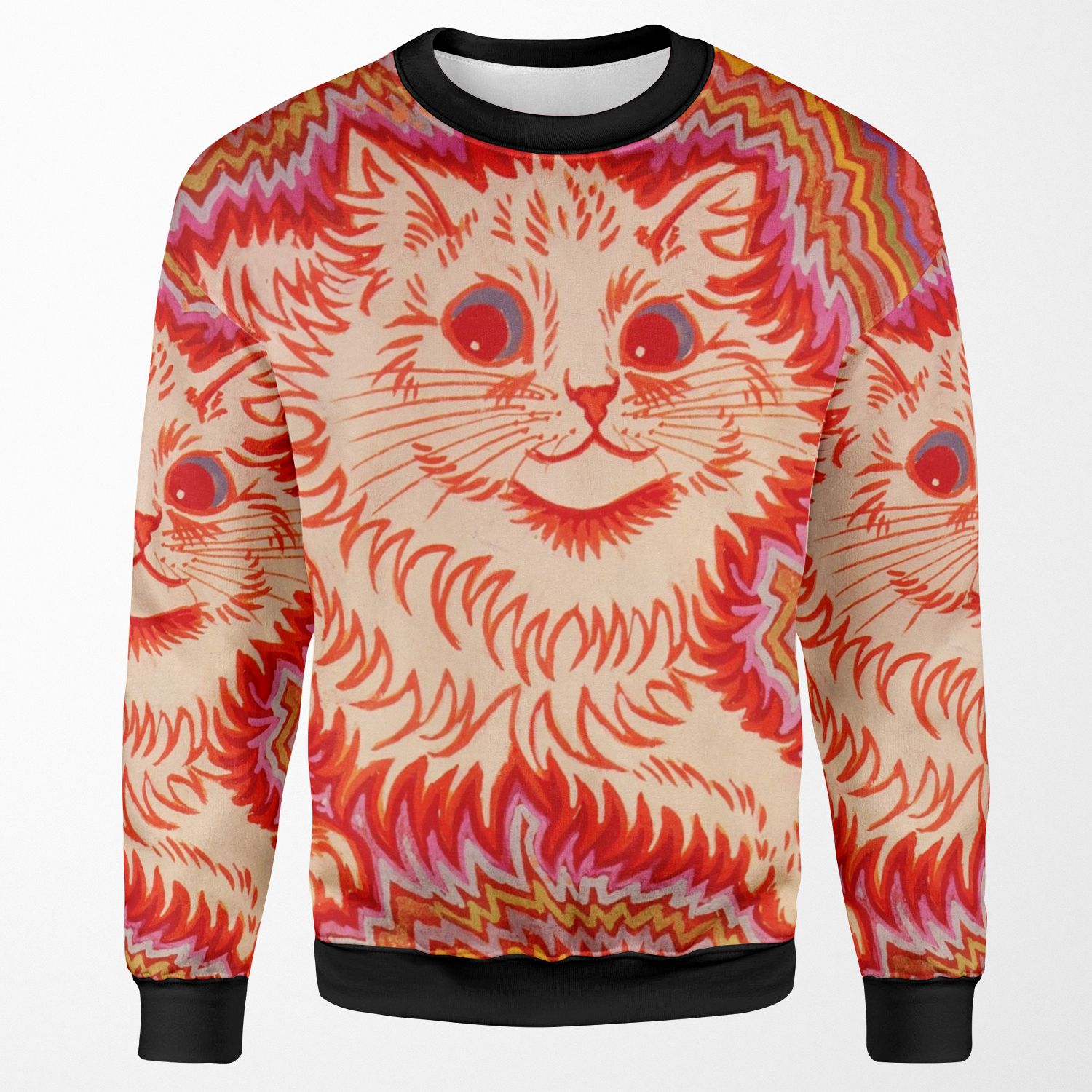 Artwork By Louis Wain All-over-print Unisex Sweatshirt