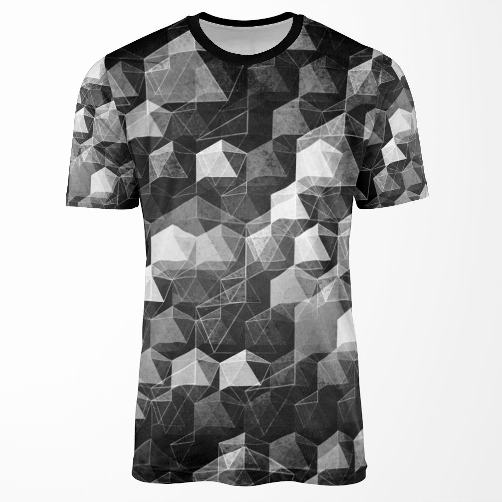 As The Curtain Falls Monochrome All-over-print T-shirt